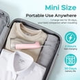 thumbnail image 4 of COSLUS CX20 Water Dental Flosser Teeth Pick,300ML Tank IPX7 Waterproof Portable Rechargeable Water Flosser Dental Oral Irrigator for Home and Travel Pink, 4 of 10