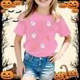 thumbnail image 2 of Byoo Halloween T Shirt for Boys Ghost Print Short Sleeve T-Shirt Kids Casual Tee Shirt, 2 of 4