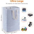 thumbnail image 2 of Lifewit Laundry Hamper Large Collapsible Laundry Baskets, Freestanding Waterproof Clothes Blue,72L, 2 of 7