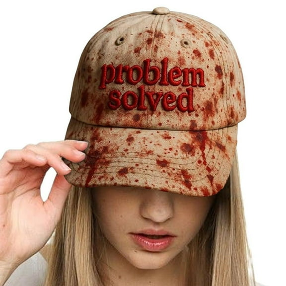 Halloween Decorations Outdoor,Halloween Men's And Women's Casual Dark Bloodstain Hat Problem Solving Bloodstain Hat