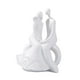 thumbnail image 2 of Estatua de pareja de amantes, escultura moderna, colección decorativa, adorno de escritorio para sentarse, 2 of 9