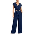 thumbnail image 2 of gbyLJF Womens 2 Piece Outfits Sleeveless Tank Top High Waisted Wide Leg Pant Loungewear Sets Summer Casual Tracksuit, 2 of 6