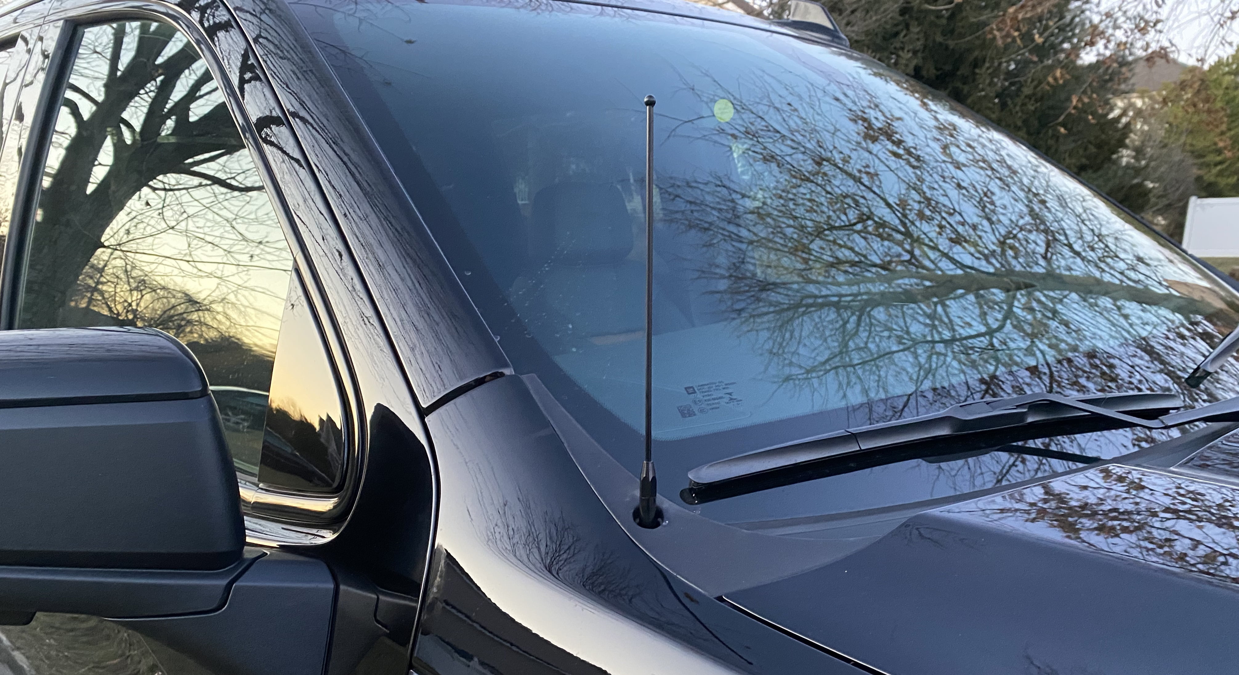 9 Inch Stainless Black ANTENNA MAST for Chevrolet Silverado Pickup 1999