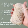 thumbnail image 4 of Esponja protectora de agua natural: paquete de 3, suave y delicada, adecuada for bañarse, fregar y limpiar la cocina y el baño., 4 of 5
