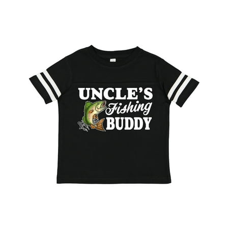 

Inktastic Uncle s Fishing Buddy with White Text Gift Toddler Boy Girl T-Shirt