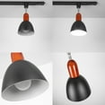 thumbnail image 2 of FSLiving H type Gimbaled Track Lighting,Black Ceiling Spotlighting Remote Control, Color Changing RGB Tunable White A19 Smart Bulb Mini Dome Lights H Track Mounted for Kitchen Shopwindow,Disco Ball, 2 of 9