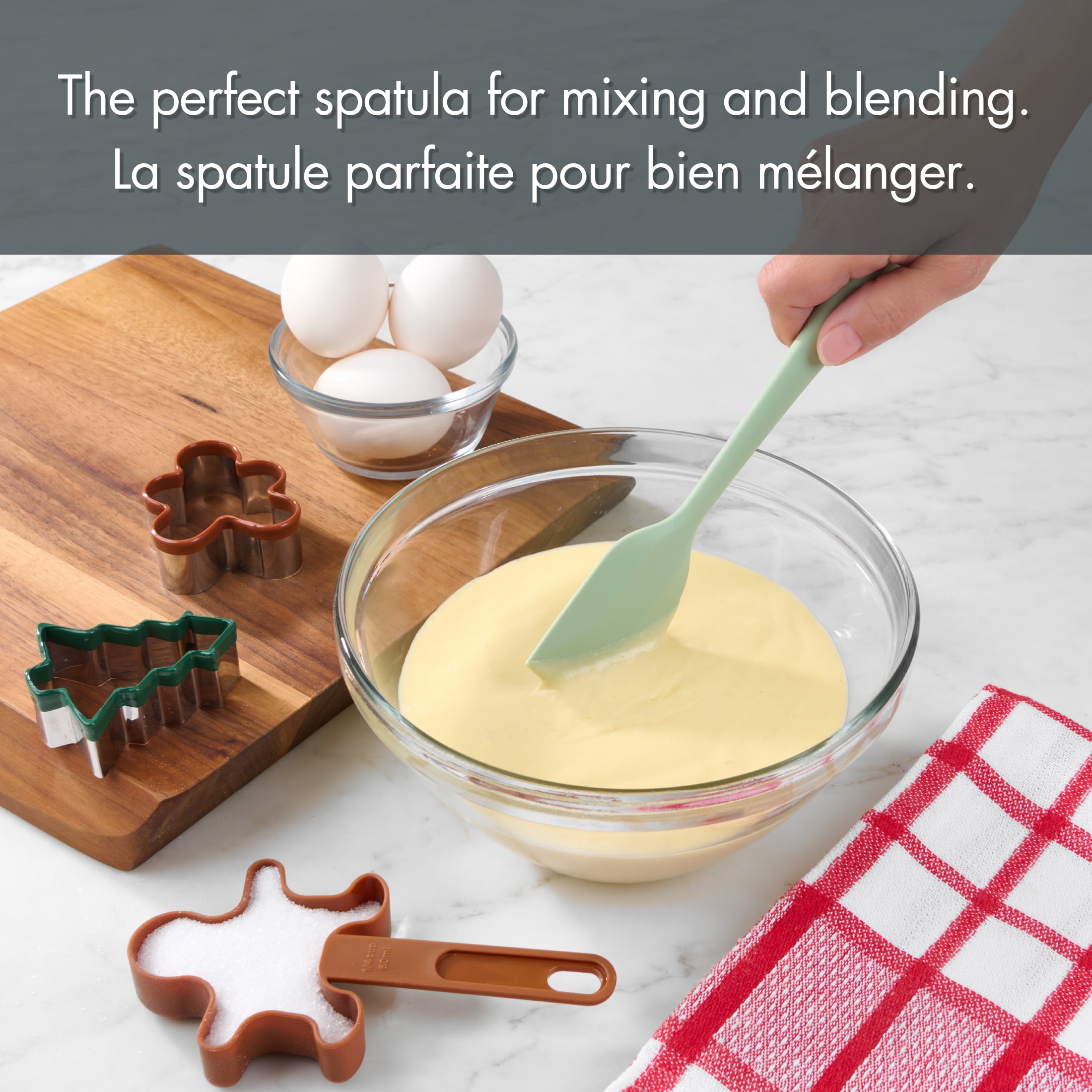 Ensemble d’outils à pâtisserie 5 pièces Holiday Time, Rouge, Blanc, Vert