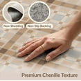 thumbnail image 6 of ODIKA 8'x10' Tan Brown Modern Geometric Plaid Checkered Washable Area Rug Contemporary Square Grid Motif with Neutral Tonal for King Size Bedroom Under Bed, Master Suite, Non-Shedding, Easy Care, 6 of 7