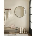 thumbnail image 1 of SONGMICS HOME Espejo Decorativo de Pared, Espejo de Pared Redondo, Marco Metálico, 61 cm de Diámetro, Negro, 1 of 6