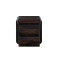 thumbnail image 4 of Moe's Home Collection Rory 2-Drawers Wood Bedroom Nightstand in Brown, 4 of 10