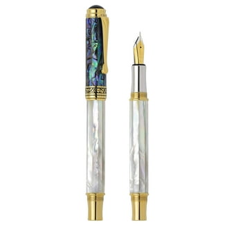 Xezo Maestro Jubilee Fountain Pen | Medium Nib, Oceanic White Mother Of Pearl & Paua Abalone | Limited Edition Of 223
