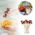 thumbnail image 1 of Chinese New Year Toothpick 100PCS Year Fruit Toothpicks Fruit Refrigerator Organizer Shelf Christmas Cork Holder Refrigerator Organization Yogurt Organizer for Fridge Big Rack, 1 of 3