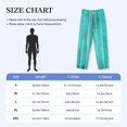 thumbnail image 2 of Salouo Turquoise Wooden2 Print Pajama Pants for Men, Lounge Pants Elastic Waistband Casual Men's sleepwear Loungewear Sleep Pajama Pant -Small, 2 of 7