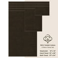thumbnail image 4 of American Soft Linen Luxury 3 Piece Towel Set, 100% Cotton Turkish Towels for Bathroom, Brown, 4 of 6