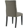 thumbnail image 5 of Modway Duchess 21.5" Button Tufted Polyester Fabric Dining Chair in Granite Gray, 5 of 6