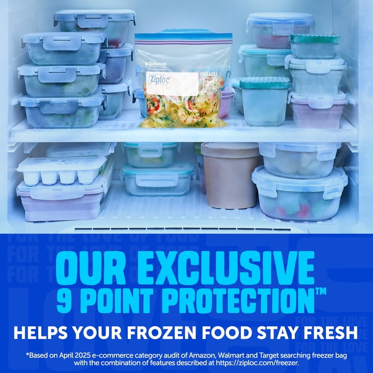 Gallon Freezer Bags With Grip N' Seal Technology, 80 Total photo 4