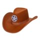 thumbnail image 1 of Sombrero de vaquero Dress Up America Sheriff Marrón, 1 of 4