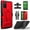 Red, variant on Circlemalls Case for Samsung Galaxy A03S, Screen Protector, Heavy Duty Shockproof Built-in Kickstand W/ Belt Clip-Red