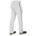 thumbnail image 2 of CHAMPRO Triple Crown 2.0 Open Bottom Baseball Pants with Braid, Adult 4X-Large, White, Navy, 2 of 3