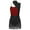 A Burgundy, variant on CHICTRY Womens Sleeveless Latin Dance Leotard Sequins Bodice Tassels Dance Dress Jazz Cha-cha Dancewear Silver XL