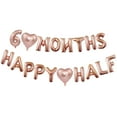 thumbnail image 1 of CINEEN 6 Months Happy Half Birthday Balloon Banner Decorations, Rose Gold 1/2 Birthday Party Balloon Sign Supplies, 6 Month Birthday Decor for Baby Girl, 1 of 8