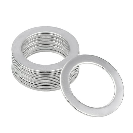 

15 Pcs 18mm x 26mm x 0.8mm 304 Stainless Steel Flat Washer for Screw Bolt