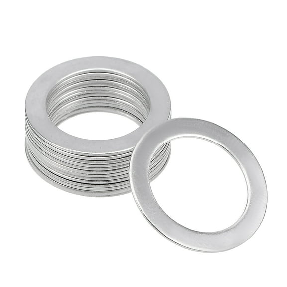 15 Pcs 18mm x 26mm x 0.8mm 304 Stainless Steel Flat Washer for Screw Bolt