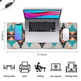 thumbnail image 5 of Long Mouse Pads for Desk,Colorful Geometric Triangle Diamond Desk Mats on Top Of Desks, Desk Mouse Pad Extra Large with 3mm Non-Slip Base and Stitched Edge for Gaming,Work,Home 31.5"x11.8", 5 of 5