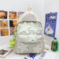 thumbnail image 1 of Bonita Mochila escolar para adolescentes y niñas, Mochila de viaje Coreana de gran capacidad para ordenador portátil, paquete de libros, bolso de mano Oxford impermeable Fivean unisex, 1 of 2