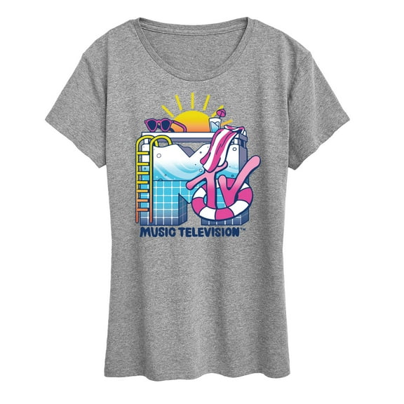 MTV - Pool Scene - Women's Short Sleeve Graphic T-Shirt