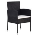 thumbnail image 3 of vidaXL Dining Set Garden Dinette Seat Multi Colors Ã˜ 33.5"/Ã˜ 47.2" 3/5 Piece, 3 of 5