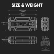 LOKITHOR J400 2000A Car Jump Starter with ConnectMax Force Start for 8L Gas/6L Diesel 12V Portable Battery Booster, Power Bank for SUV, Truck & Pickup