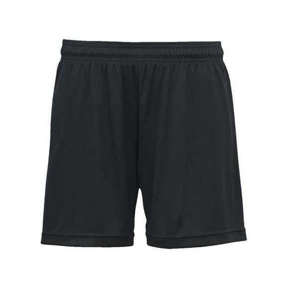 Badger Womens Mesh Fastpitch Softball Shorts Black M