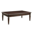 thumbnail image 6 of HomeRoots 59" Espresso Solid Wood Rectangular Coffee Table, 6 of 6