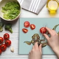 thumbnail image 3 of Goldfish Cutting Board, Illustration of an Aquatic Sea Animal with Colorful Design Sketchy Print, Decorative Tempered Glass Cutting and Serving Board, in 3 Sizes, by Ambesonne, 3 of 5