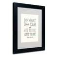 thumbnail image 2 of Trademark Fine Art "Do What You Can II" Canvas Art by Megan Romo, Black Frame, 2 of 2