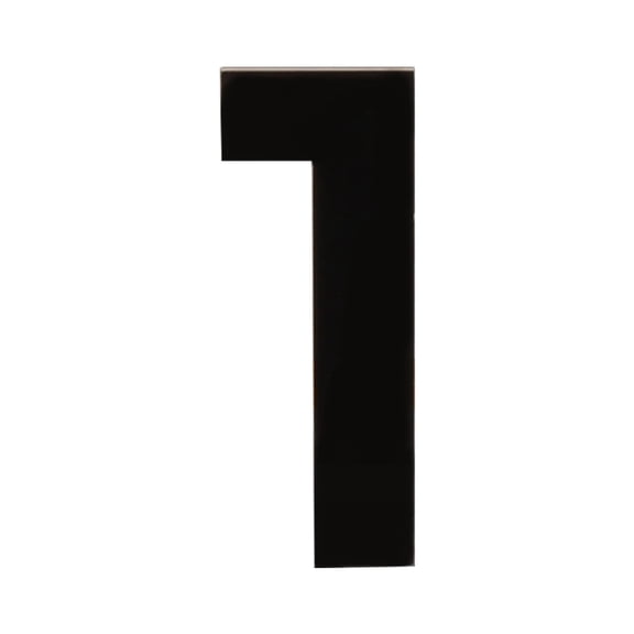 HASWARE 3 inch (7.5 cm) Self Adhesive House Number, Acrylic(#1, Black)