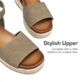 thumbnail image 5 of DREAM PAIRS Girls Flatform Wedge Open Toe Espadrille Sandals with Buckle Ankle Strap for Little Kid/Big Kid, 5 of 7