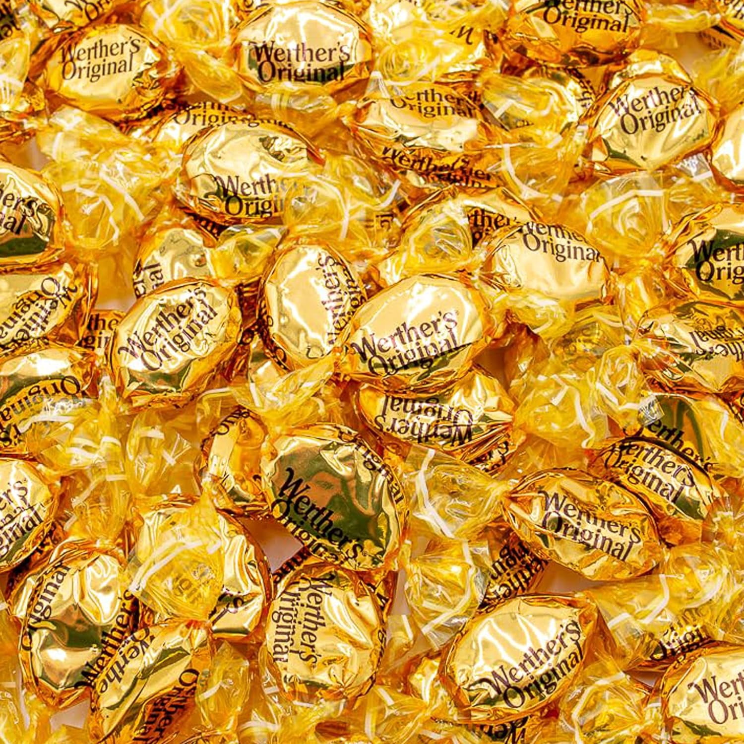 Werther's Original Classic Hard Candies With Creamy Caramel Filled Bulk Candy Bag 4.25 Lbs.