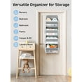 thumbnail image 4 of LazySpin Over the Door Organizer, 1 Pack 4-Tier Hanging Storage Shelves Organizers, Gray, 4 of 9