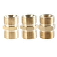 thumbnail image 7 of Yauxim Cleaning Machine Connector High Pressure Washer Hose Extension Connector Adapter, M22-15mm M22-14mm Male Adapter, M22-14 to 15MM Male Brass Fitting, 7 of 7
