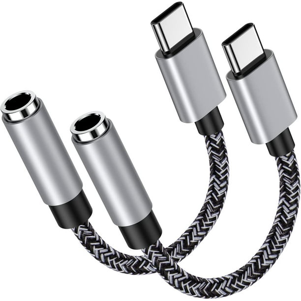 USB C Digital Type C to 3.5mm Female Headphone Jack Adapter USB C to