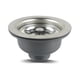 thumbnail image 1 of Reliable Kitchen Fixtures Basin Trap drainage 110mm Stainless Steel Sink drain strainer Step by Step Filtration, 1 of 10