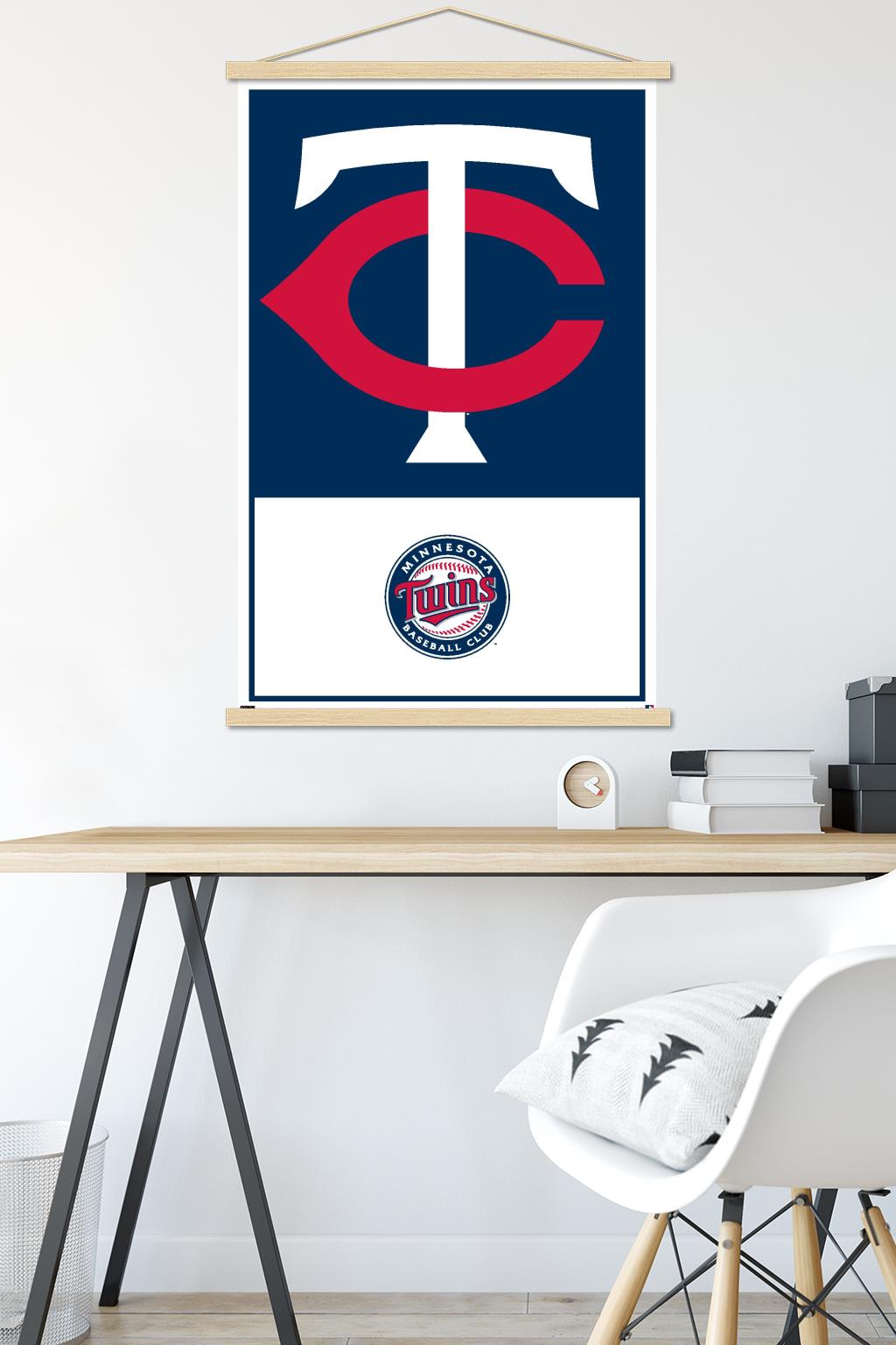 MLB Minnesota Twins - Logo 22 Wall Poster with Magnetic Frame, 22.375" x 34"