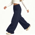 thumbnail image 6 of Girls' Winter Fleece Sweatpants Solid Color Elastic Waist Side Pockets Pleated Sports Trousers Cozy Warm Breathable Everyday Active Pants, 6 of 9