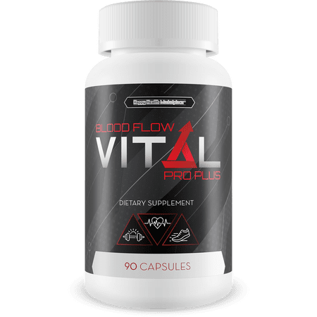 Blood Flow Vital Pro Plus - Improved Formula - Our Best Blood Flow Supplement for Men - Pressure Support - Mens Circulation Support - Natural Blood Flow Vasodilator Supplement for Men Blood Flow Care