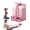 Pink, variant on Gentle Fit Resistance Band, 6-Tube Pedal Puller with Adjustable Tension, Foam Handles for Arms, Legs, Waist and Full-Body Exercise