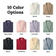 thumbnail image 3 of 100% Premium Long-Staple Cotton Unisex Terry Bath Robe, 10 Colors Blue / Extra-Large, 3 of 3