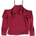 thumbnail image 2 of bar III Blusa tejida con hombros descubiertos para mujer, rosa, extragrande, 2 of 2