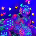 thumbnail image 4 of Globo fluorescente de látex que brilla en la oscuridad, globo luminoso de corazón de amor para decoraciones de fiesta de cumpleaños y boda, 5/10/20 unidades, 4 of 4